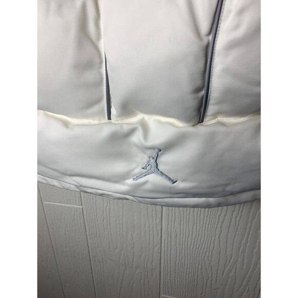 Air Jordan x SUPREME Sail White Full Zip Puffer Jacket HF0828-133 Men’s size L - Picture 4 of 10